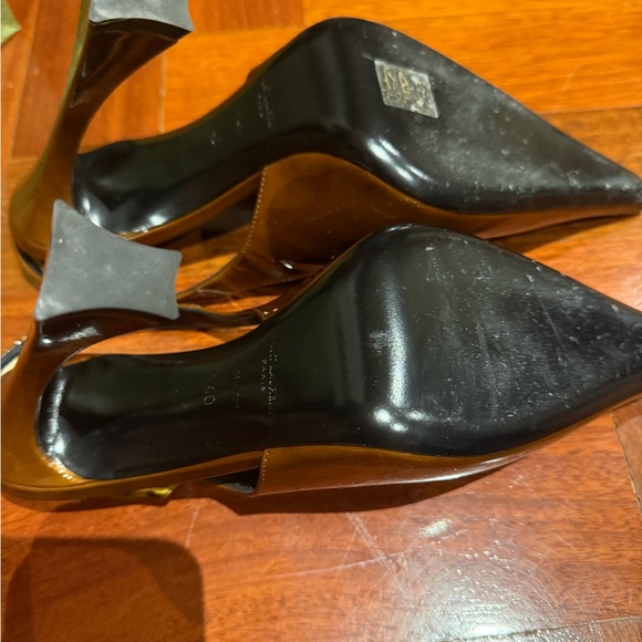 Saint Laurent women’s Dune Slingback Pump size 40 color burnished wood - Picture 11 of 12